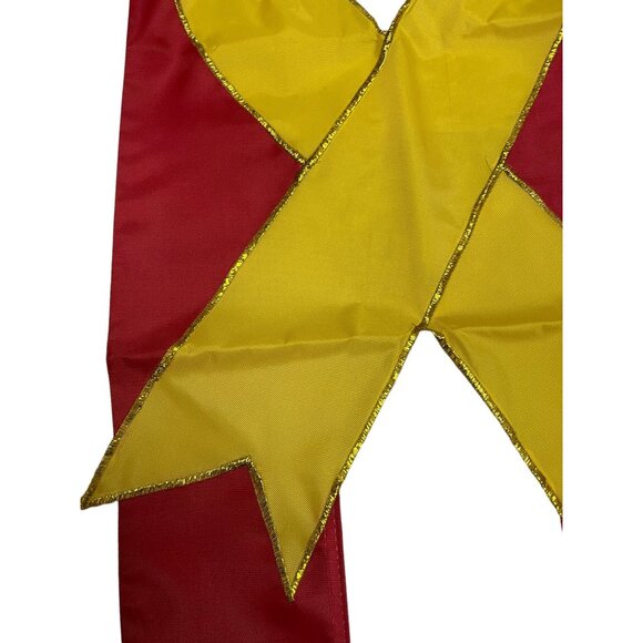 USA FLAG Support Our Troops American Flag GardenvYellow Ribbon Gold Stitching 40 - Picture 4 of 6